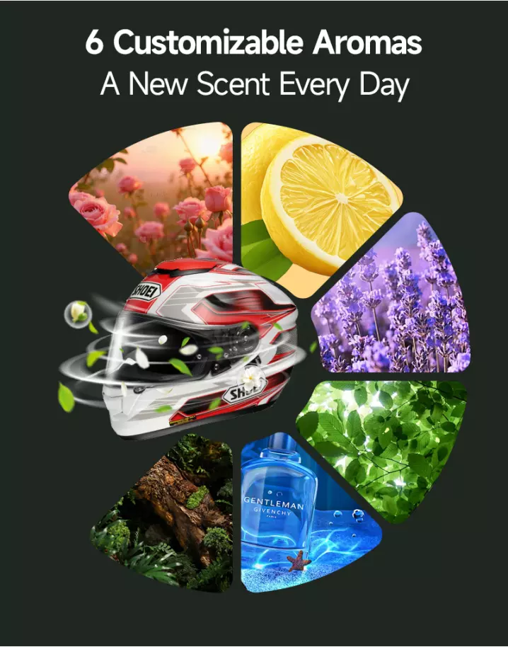 helmet cleaning machine - 6 Customizable AromasA New Scent Every Day