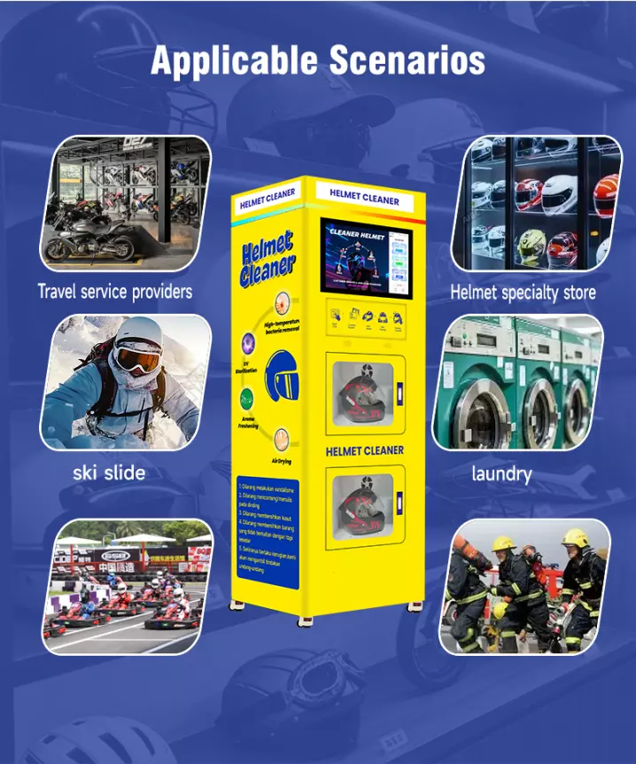 helmet cleaning machine Applicable Scenarios